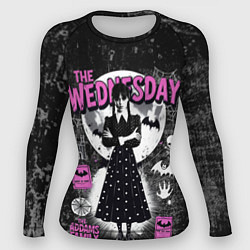 Рашгард женский Уэнсдэй из семейки Аддамс, цвет: 3D-принт