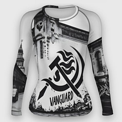 Рашгард женский Серп и молот - авангард, цвет: 3D-принт