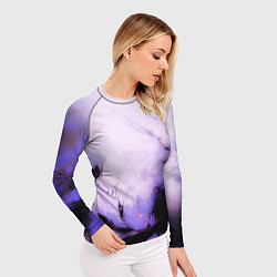 Рашгард женский Взрывной индиго светлый, цвет: 3D-принт — фото 2