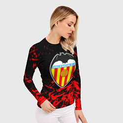 Рашгард женский Валенсия брызги красок, цвет: 3D-принт — фото 2