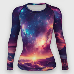 Женский рашгард Фантастический космос вид с планеты