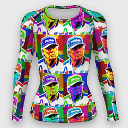 Рашгард женский Donald Trump - pop art poster, цвет: 3D-принт
