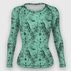 Рашгард женский В Бузулукском бору, цвет: 3D-принт