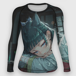 Рашгард женский Маомао с кошачьими ушками, цвет: 3D-принт