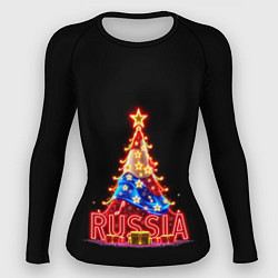 Рашгард женский Christmas day, цвет: 3D-принт