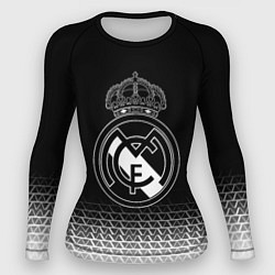 Рашгард женский Реал Мадрид текстура геометрия, цвет: 3D-принт