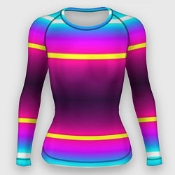 Рашгард женский Color neon, цвет: 3D-принт