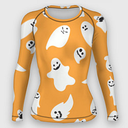 Рашгард женский Smiling ghosts, цвет: 3D-принт