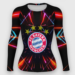 Рашгард женский Бавария Мюнхен неоновая абстракция, цвет: 3D-принт