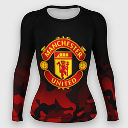 Женский рашгард Манчестер Юнайтед камуфляж текстура