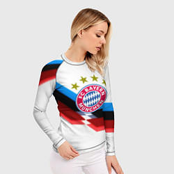 Рашгард женский Бавария Мюнхен геометрия спорт, цвет: 3D-принт — фото 2