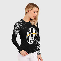 Рашгард женский Ювентус черепа краски, цвет: 3D-принт — фото 2