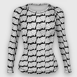Рашгард женский Символы валькнут как защитная кольчуга, цвет: 3D-принт