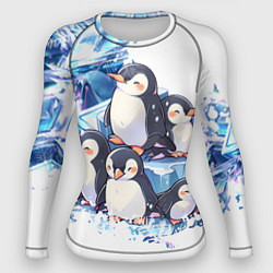 Женский рашгард Пингвины и лёд