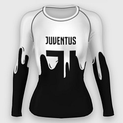 Женский рашгард Ювентус жидкие краски