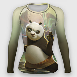 Рашгард женский Кунг фу панда, цвет: 3D-принт
