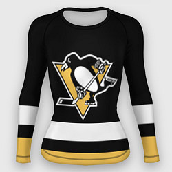 Женский рашгард Pittsburgh Penguins: Black