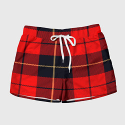 Шорты женские Клетка, цвет: 3D-принт