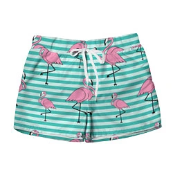 Женские шорты Полосатые фламинго