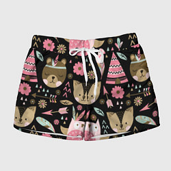 Женские шорты Лесные друзья