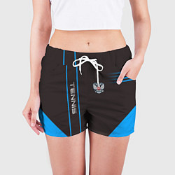 Шорты женские Tennis: Russian Style, цвет: 3D-принт — фото 2