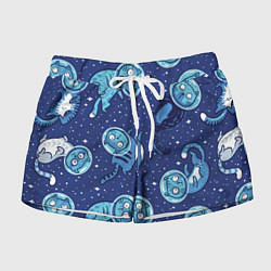 Женские шорты Кот Космонавт