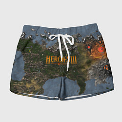 Шорты женские ГЕРОИ 3, цвет: 3D-принт