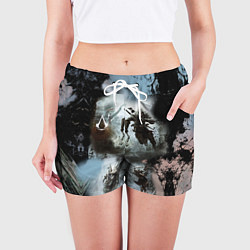 Шорты женские Assassin??s Creed, цвет: 3D-принт — фото 2