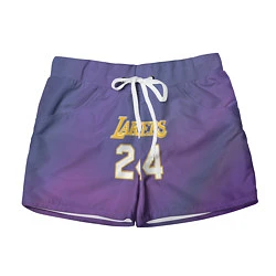 Шорты женские Los Angeles Lakers Kobe Brya, цвет: 3D-принт