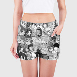 Шорты женские АНИМЕ ONE, цвет: 3D-принт — фото 2