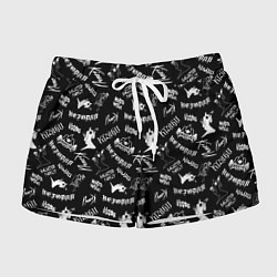Шорты женские KIZARU HAUNTED FAMILY, цвет: 3D-принт