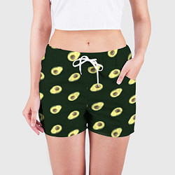 Шорты женские Авокадо, цвет: 3D-принт — фото 2