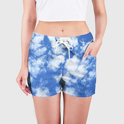 Шорты женские ОБЛАКА, цвет: 3D-принт — фото 2