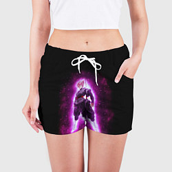 Шорты женские Goku super saiyan, цвет: 3D-принт — фото 2