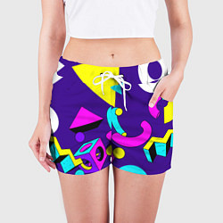 Шорты женские Геометрические фигуры, цвет: 3D-принт — фото 2