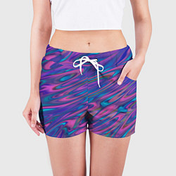 Шорты женские Glitch EFFECT, цвет: 3D-принт — фото 2
