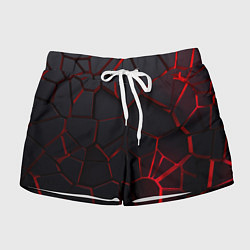 Шорты женские Адские 3D плиты 3Д геометрия плиты, цвет: 3D-принт