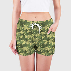 Шорты женские Акулы камуфляж, цвет: 3D-принт — фото 2