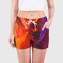 Шорты женские Акварельная Феерия, цвет: 3D-принт — фото 2