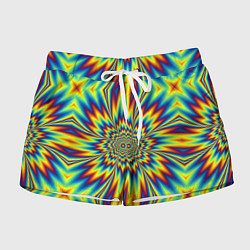 Женские шорты Пульсирующий Огненный Цветок