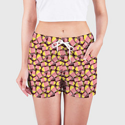 Шорты женские Попкорн Popcorn, цвет: 3D-принт — фото 2