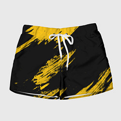 Женские шорты BLACK AND YELLOW GRUNGE ГРАНЖ