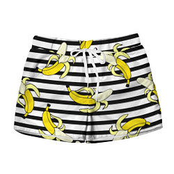 Шорты женские Banana pattern Summer, цвет: 3D-принт