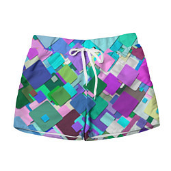 Женские шорты MULTICOLORED SQUARES