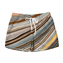 Женские шорты Colored wavy lines
