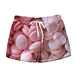 Шорты женские Красные и розовые кексы, цвет: 3D-принт