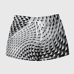 Женские шорты Металлическая абстрактная броня