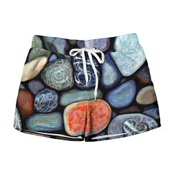 Женские шорты Цветные камушки