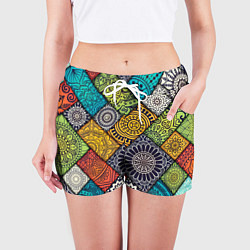 Шорты женские Patterned mosaic, цвет: 3D-принт — фото 2