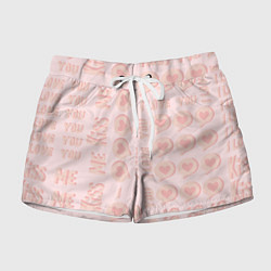 Шорты женские Kiss me and I love you, цвет: 3D-принт